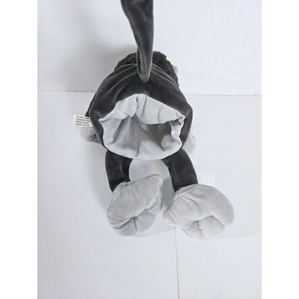 JSQ Toys Monkey 10" tall Gray Hand Puppet Plush Vintage - Picture 3 of 7